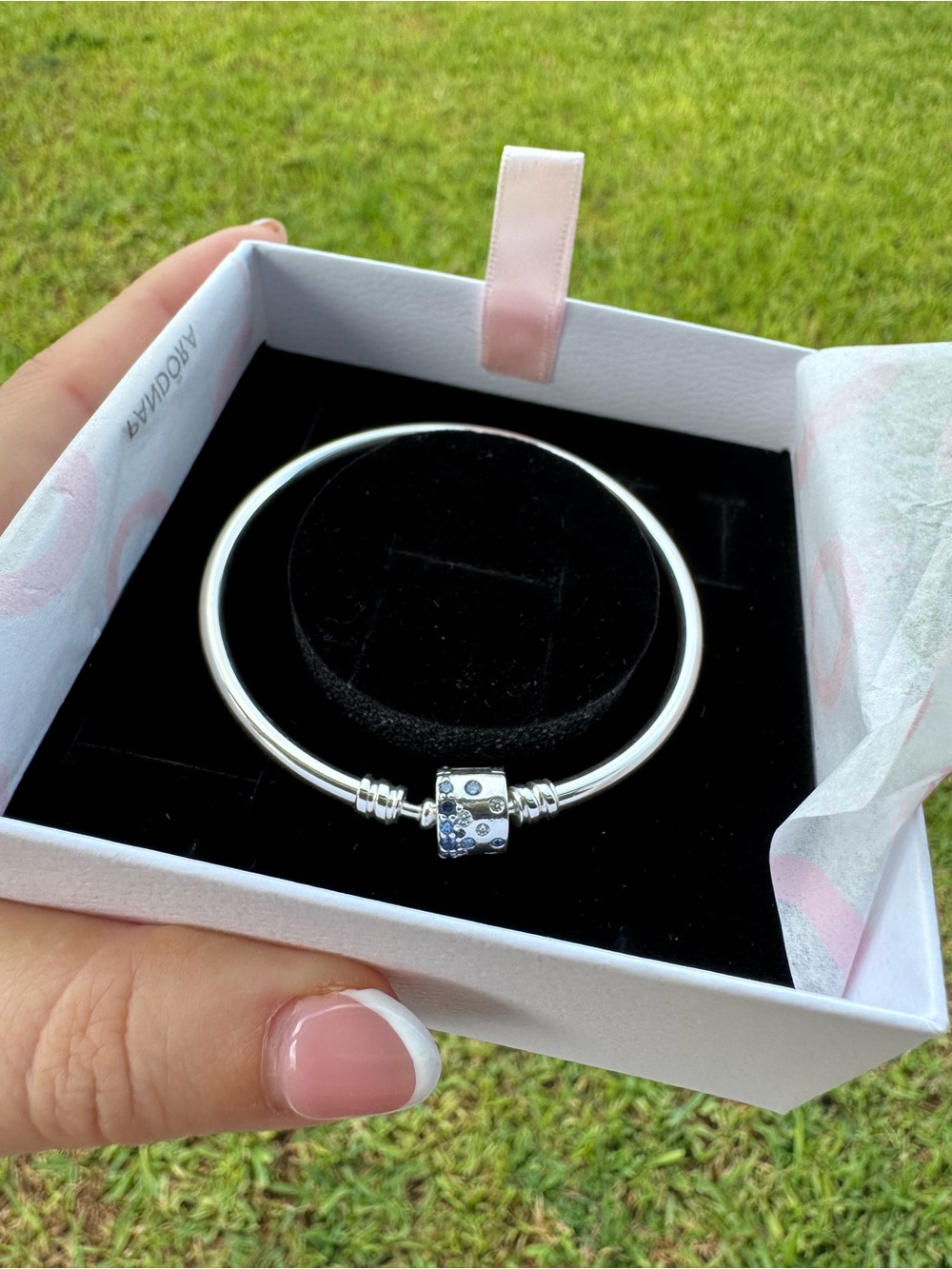 Pandora Silver Charm Bangle Bracelet - Picture 2 of 8